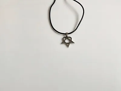 Heartagram  Heart Pentagram Charm Necklace Jewelry Pendant Music Punk Goth • $13.21
