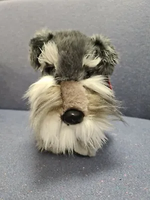 Keel Toys . Fergus .  Grey Schnauzer Dog . 30cm • £9.50