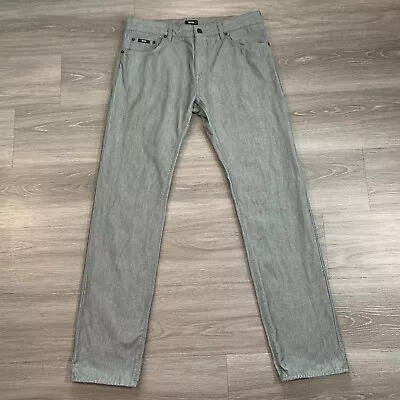 Hugo Boss Pants Mens 34x34 Maine Regular Fit Gray Straight Leg • $34.95