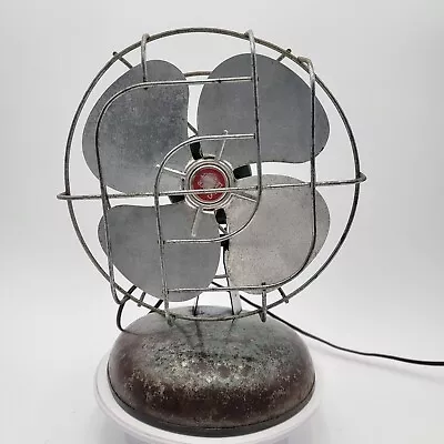 Vintage Industrial Table/Desk 8 Inch Fan Super Lectric  Mid-Century Modern • $45