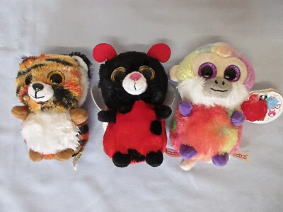 £7.50 • Buy Mini Motsu X 3 Berry Ladybird, Eden Tiger & Charlie Monkey