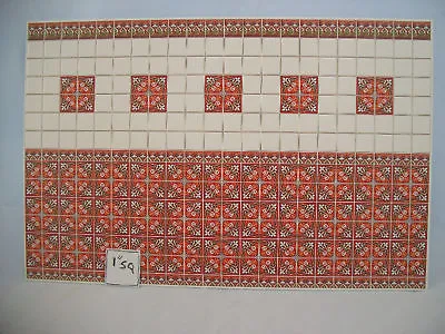 Victorian Wall Tile Sheet W&M  Dollhouse  34422 1pc 1/12 Scale Heavy Card Stock • $3.99