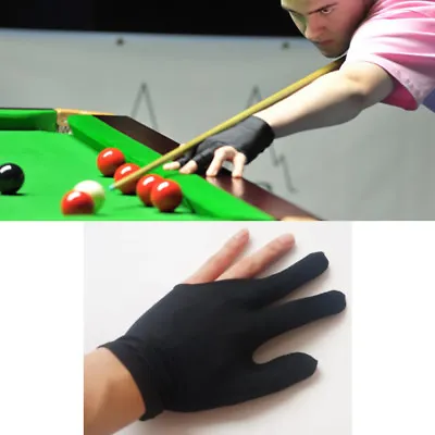 £2.99 • Buy Snooker Pool Billiard Glove Cue Shooter Spandex 3 Finger Glove Left Right Handed