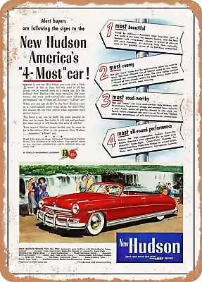 METAL SIGN - 1949 Hudson Convertible Vintage Ad • $25.46
