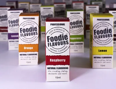 Foodie Flavours 15ml Concentrated Natural Flavouring Baking Cake Cupcake Fondant • £9.49