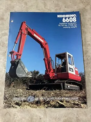 $44.99 • Buy Bantam, Koehring 6608 Excavator Sales Brochure, Literature