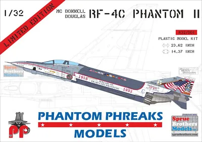 PPDK32001 1:32 Phantom Phreaks Models - RF-4C Phantom II Alabama ANG 35th • $119.99