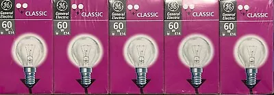 5 X 60w G45 Ge  Round Bulb Golfball - Dimmable Ses E14 • £6.99