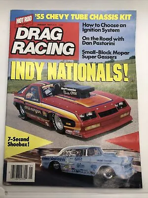Drag Racing Magazine January 1987 Indy Nationals '55 Chevy Tube Chassis Z2 W3 U • $19.81