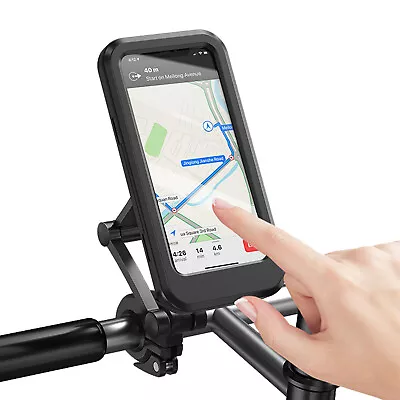 Waterproof Motorcycle Bicycle Handlebar Phone Mount Bike GPS Cell Phone Holder • $10.95