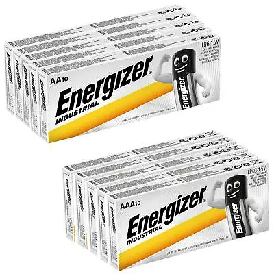 Energizer Industrial Aa & Aaa Alkaline Batteries Lr03 Lr6 Expiry 2033 • £0.99