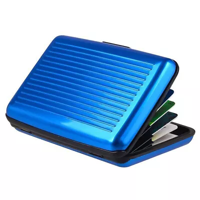 Men Metal ID Organizer Wallet Slim Mini RFID Blocking Aluminum Credit Card Purse • $3.07