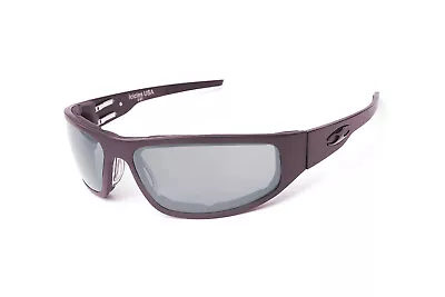 Bagger Motorcycle Transition Mirror Sunglasses With Gunmetal Smooth Frame • $310.95