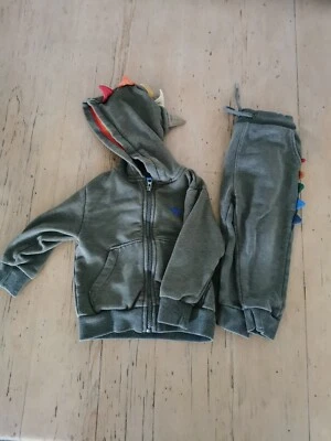 £5 • Buy Next Boys 18-24 Months Dinosaur Joggers And Hoody Set