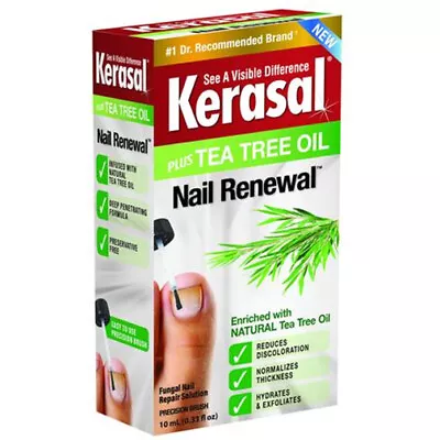 Kerasal NAIL RENEWAL PLUS TEA TREE OIL - FUNGAL NAIL REPAIR SOLUTION TREATMENT • $28.98