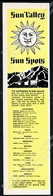 1973 Sun Valley Idaho Ski Area Sun Spot Theme Art Vintage Print Ad • $8.09