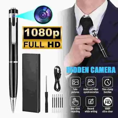 Pen Camera Hidden Spy Cam 1080P Pocket Video Recorder Security Mini Body HD DVR • $14.98