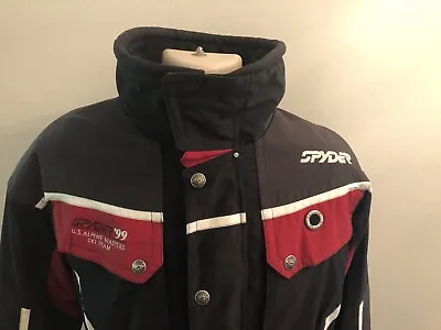 Men’s Vintage Spyder 1999 US Alpine Masters Ski Team Jacket Large Black Auseklis • $80