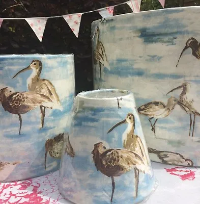  Prestigious Sandpiper Birds Fabric Lampshade Beach Coast Handmade • £23