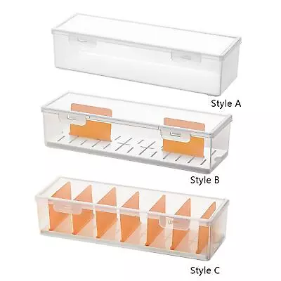 Card Storage Box Card Holder With Lid Card Organizer Box Storage Container • £11.18