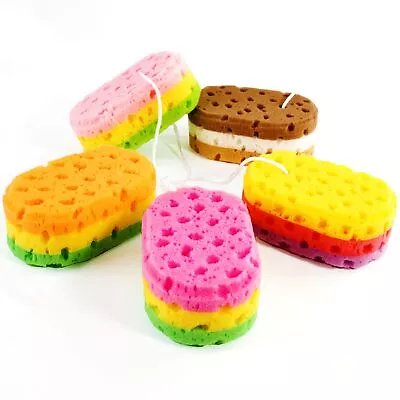 5 Pieces Bath Sponge Soft Foam Loofah Sponge Premium Body Sponge Gentle Soothing • $18.65