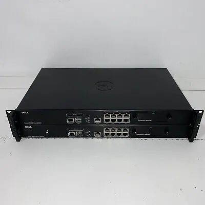 Dell SonicWALL NSA 2600 8-Port Managed Network Firewall Switch Lot Of 2 • $99.99