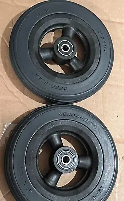 Set Of 2 Aero Flex Wheelchair Wheels 6x1 1/4 AeroFlex Wheelchair Caster 32-86 • $50