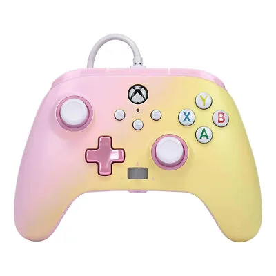$47.95 • Buy PowerA Enhanced Wired Controller For Xbox Series XS, Xbox One & PC (Pink Lemonad