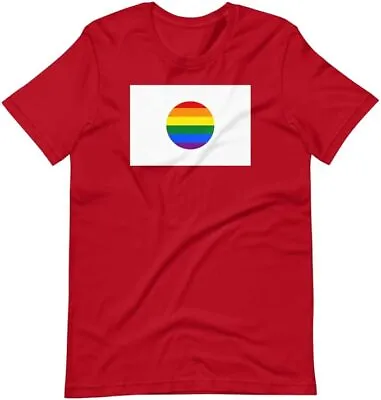 Japan Flag T-Shirt LGBT+ Rainbow Flag Var Sizes S-5XL • £14.99