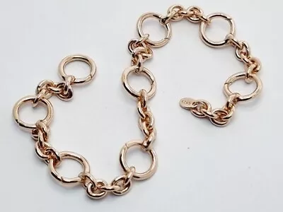 Links Of London CAPTURE Charm Bracelet Rose Gold Vermeil Sterling Silver • £68