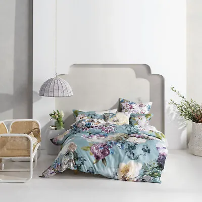 £62 • Buy Linen House Lena Floral 100% Cotton Duvet Cover Set