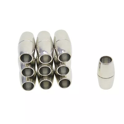 £6.78 • Buy 10pcs Barrel Magnetic Clasps Connector Fasteners Jewelry Making Findings 6mm