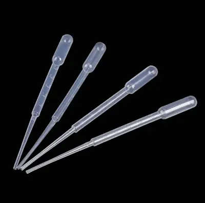 Disposable Pasteur Transfer Pipettes Plastic Graduated 100pcs 3mL • $4.99