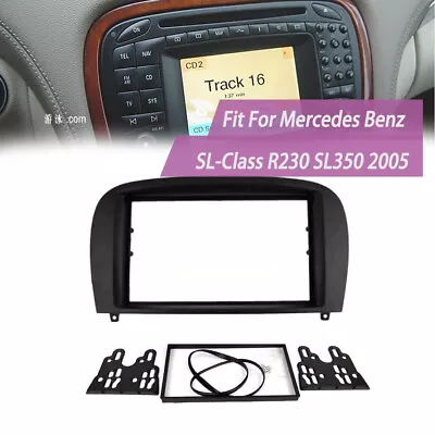 Auto Fascia Stereo Bezel Panel Frame Trim For Mercedes SL-Class R230 SL350 2005 • $79.16