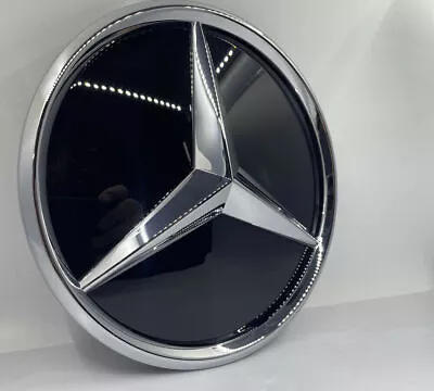 For Mercedes Benz E W207 W212 Mirror Glass Star Grille Emblem Twist Type Silver • $38.80