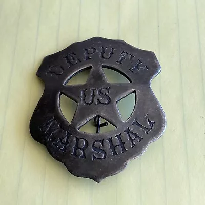 Antique Deputy U.S. Marshall Badge Pinback Old Obsolete Heavy Vtg Old • $49.50