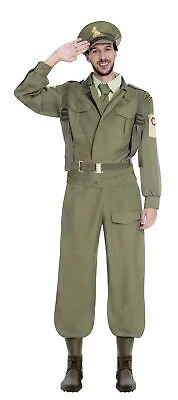 Mens Military 1940s World War Home Army Guard Fancy Dress Costume Outfit • £16.95