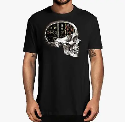 Analog Modular Synthesizer Skull For Synth Nerd T-Shirt  Funny Musician T-shirt • $22.07
