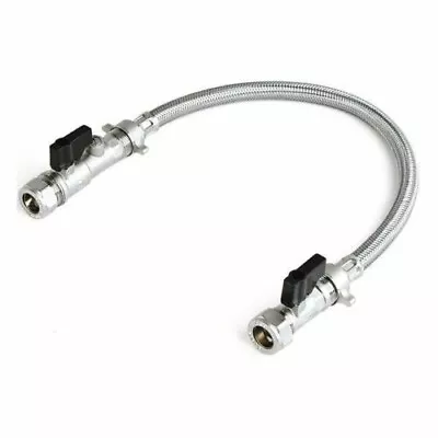 £8 • Buy 15mm Straight Filling Loop For Combi Boiler Heating Part L Compliant Levers