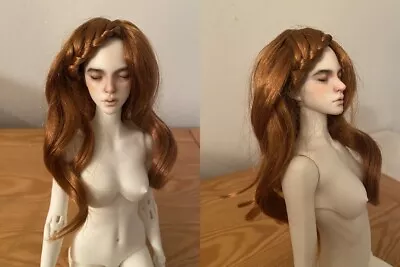 Carrot Ginger Synthetic Mohair Wig For Yosd Tiny BJD Doll 1/6 Size 5-6  • $25