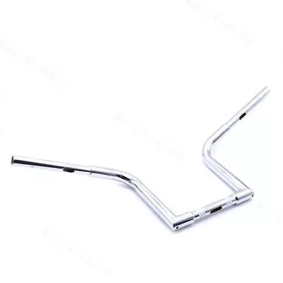 1  25mm Z Bars Chrome Motorcycle Front Handlebar Universal For Harley Kawasaki • $154