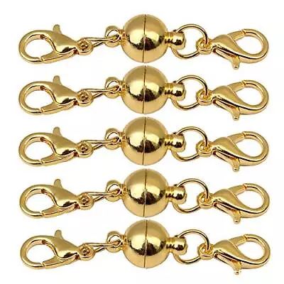 10 Pcs Magnetic Necklace Lobster Clasps And Closure For DIY Jewelry Making • $12.73