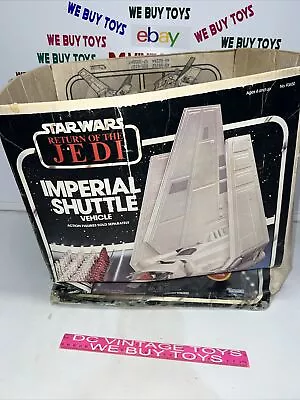 Vintage Kenner Star Wars IMPERIAL SHUTTLE TYDERIUM Vehicle Original BOX ONLY! • $199.99