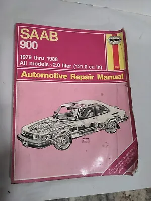 Haynes 980 Saab 900 1979-88 All Models 2.0 Liter Automotiver Repair Manual • $7.75