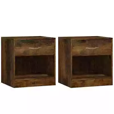 2x Wooden Bedside Tables Set Drawers Storage Side Cabinets Bedroom Nightstand • $88.19