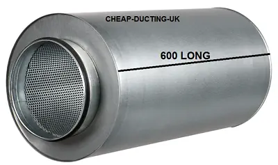 All Sizes Ducting Silencer Low Noice Acoustic Ventilation Hydroponic Vent  • £72.51