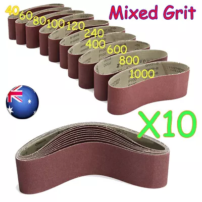 10X 100x 915mm 914 Sanding Belt 40 60 80 100 120 240 400 600 800 1000 Grit Mixed • $24.95