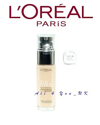 L'Oreal Paris True Match Liquid Foundation 30ml - 1.D/1.W Golden Ivory • £10.45