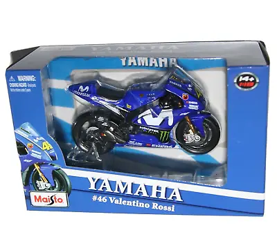 Maisto - YAMAHA Movistar #46 Valentino ROSSI (GP 2018) Model Scale 1:18 • £20.99