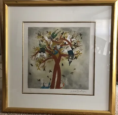 Graciela Rodo Boulanger  Autumn  Etching Artwork (1 Of A 4 Seasons Suite)-SIGNED • $642.42